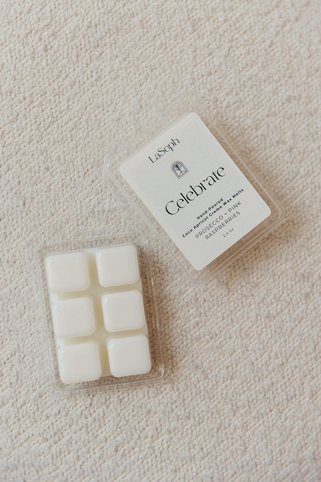 LaSoph Candles Luxury Serenity Ecofriendly Wax Melts Tranquility Tranquil Tonka Sweet Sandalwood Retreat Lavender Blooms Soothing Sandalwood Water Flow Rose Water Hibiscus Cleanse Sage Lavender Celebrate Prosecco Pink Raspberries