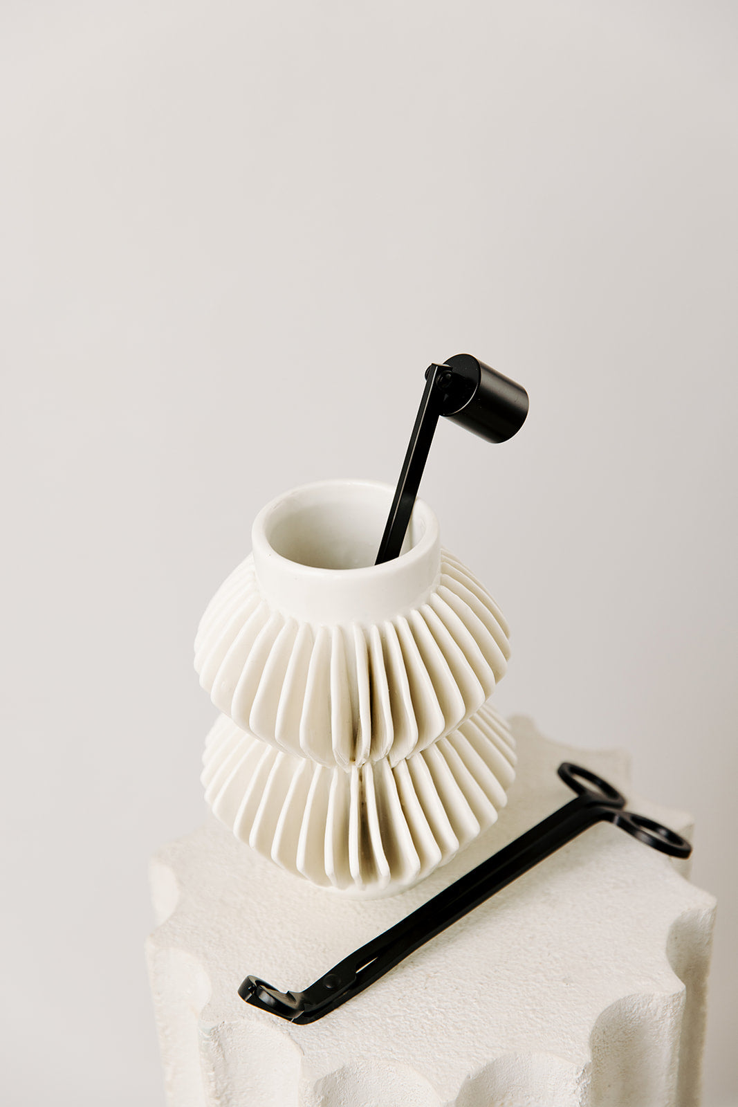 LaSoph Candles Luxury Serenity Ecofriendly candle care kit matte black kit wick trimmer snuffer