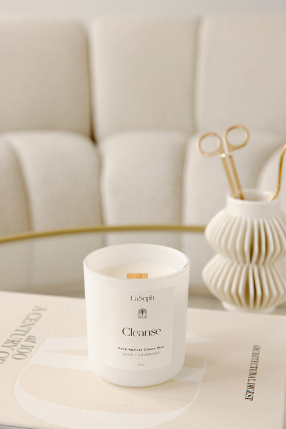 LaSoph Candles Luxury Serenity Ecofriendly cleanse sage lavender